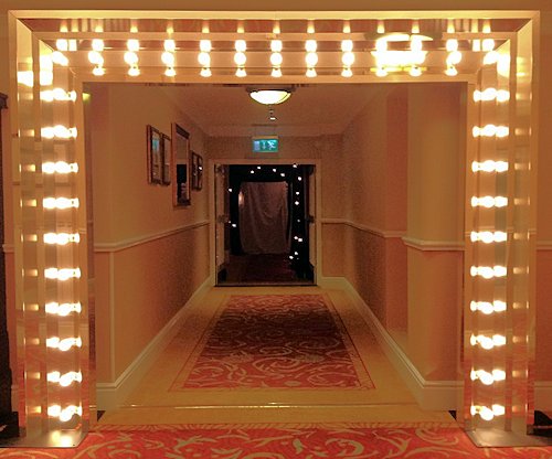 Illuminated Gold Mirrored Entranceway